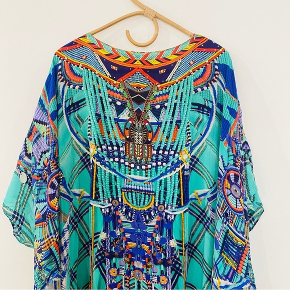 Camilla 100% silk Divinity Dance Round Neck Kaftan NWT - Picture 5 of 8